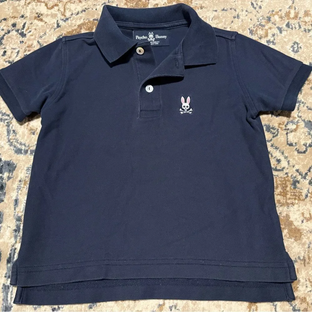 Psycho Bunny Toddler Boy Polo Shirt Size 3T